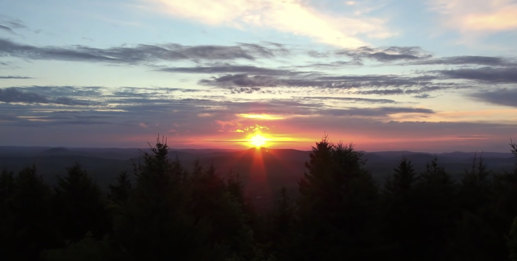 Sunset view from the summit of Spruce Knob